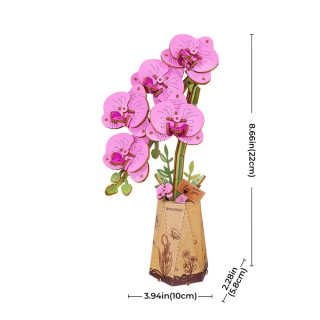 Holzbausatz Lila Orchidee
