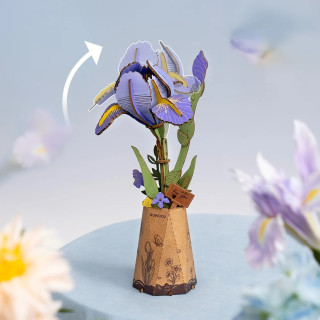 Holzbausatz Lila Schwertlilie