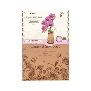 Holzbausatz Lila Orchidee