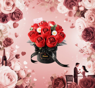 Strauß roter Rosen