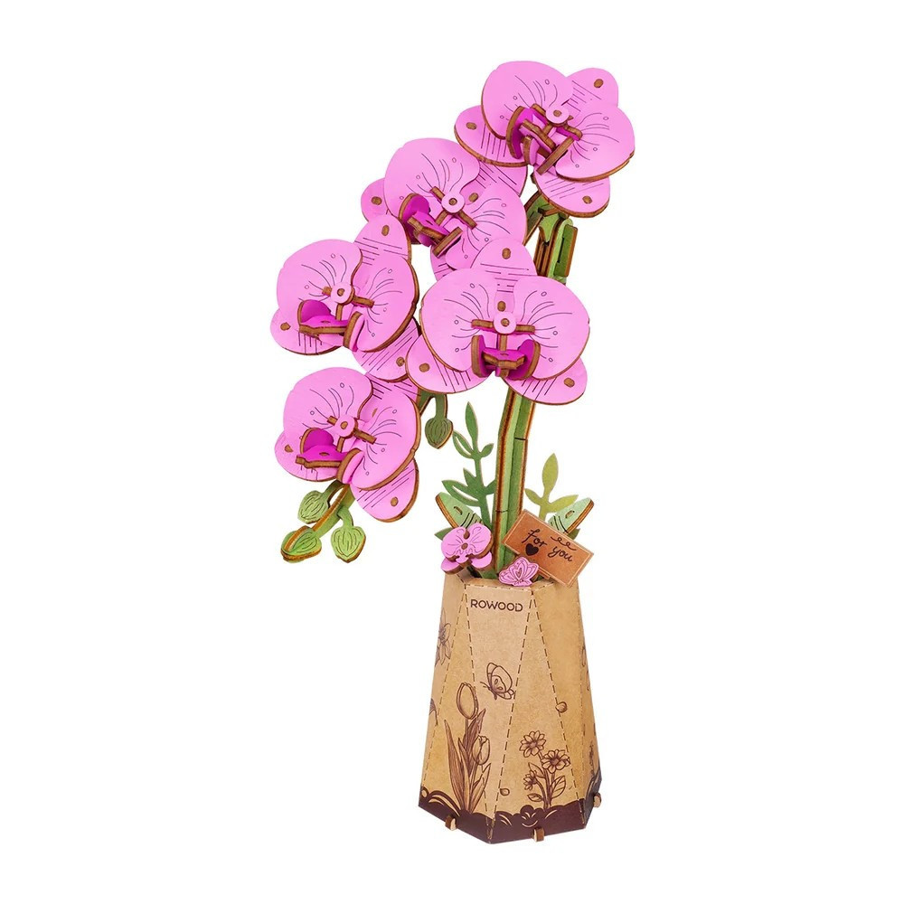 Holzbausatz Lila Orchidee